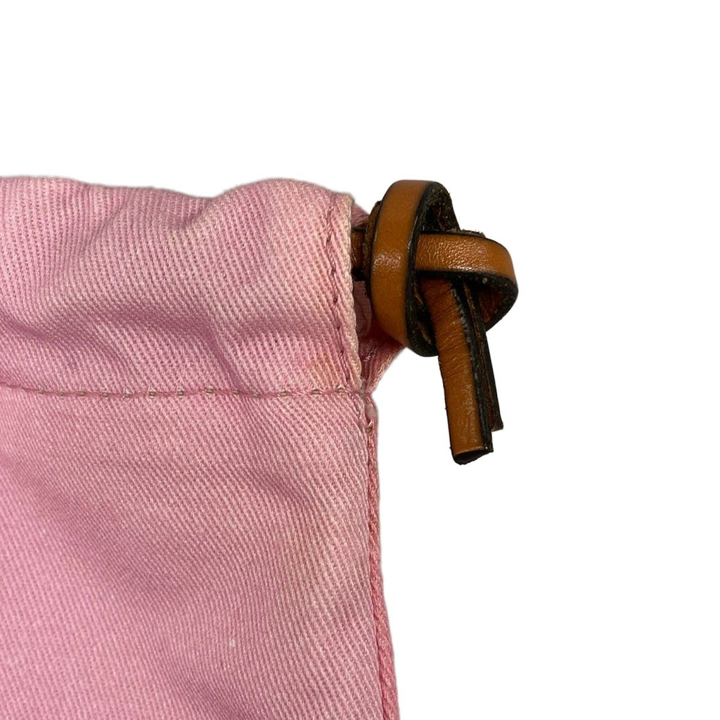 Loewe Pouch Drawstring Pink White Multi Paula'slbiza Cotton — view 7