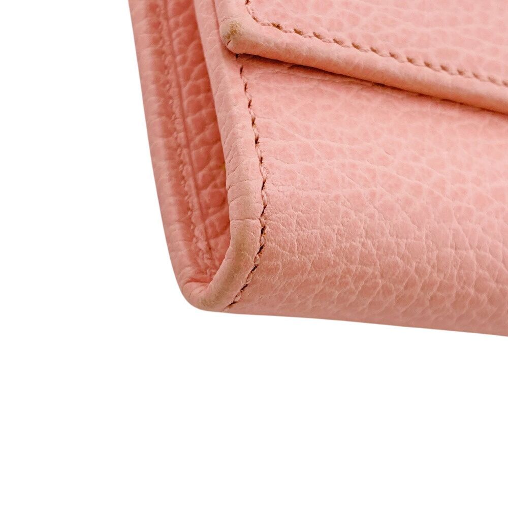 Gucci Leather Petit Marmont Wallet Pink — view 4