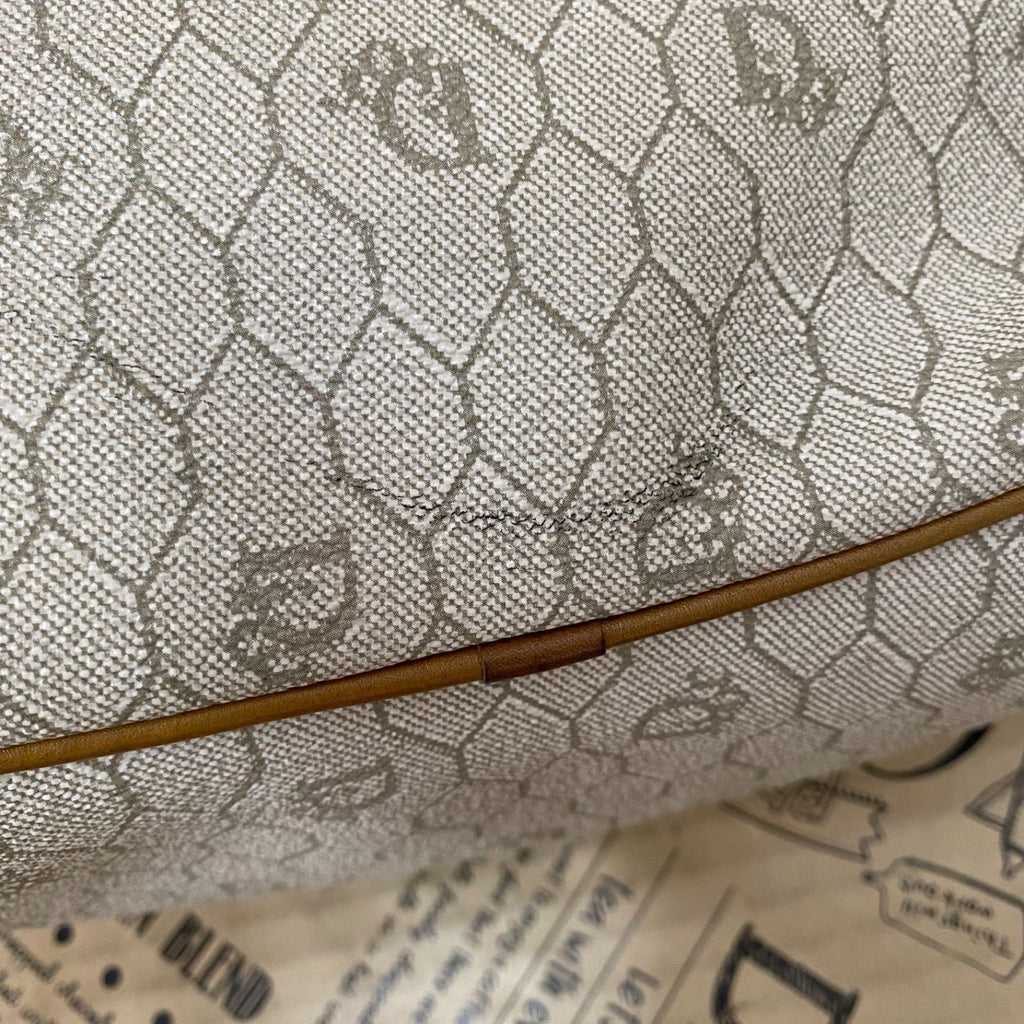 Dior Shoulder Bag Drawstring Honeycomb White — view 8