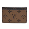 Louis Vuitton Porte Cartes Simple Card Case Monogram Reverse Brown