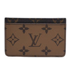 Louis Vuitton Porte Cartes Simple Card Case Monogram Reverse Brown