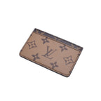 Louis Vuitton Porte Cartes Simple Card Case Monogram Reverse Brown — view 3