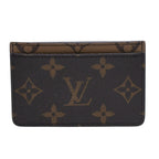 Louis Vuitton Porte Cartes Simple Card Case Monogram Reverse Brown — view 2
