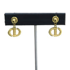 Dior CD Navy Earrings — view 3