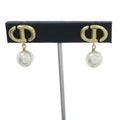 Dior CD Navy Earrings