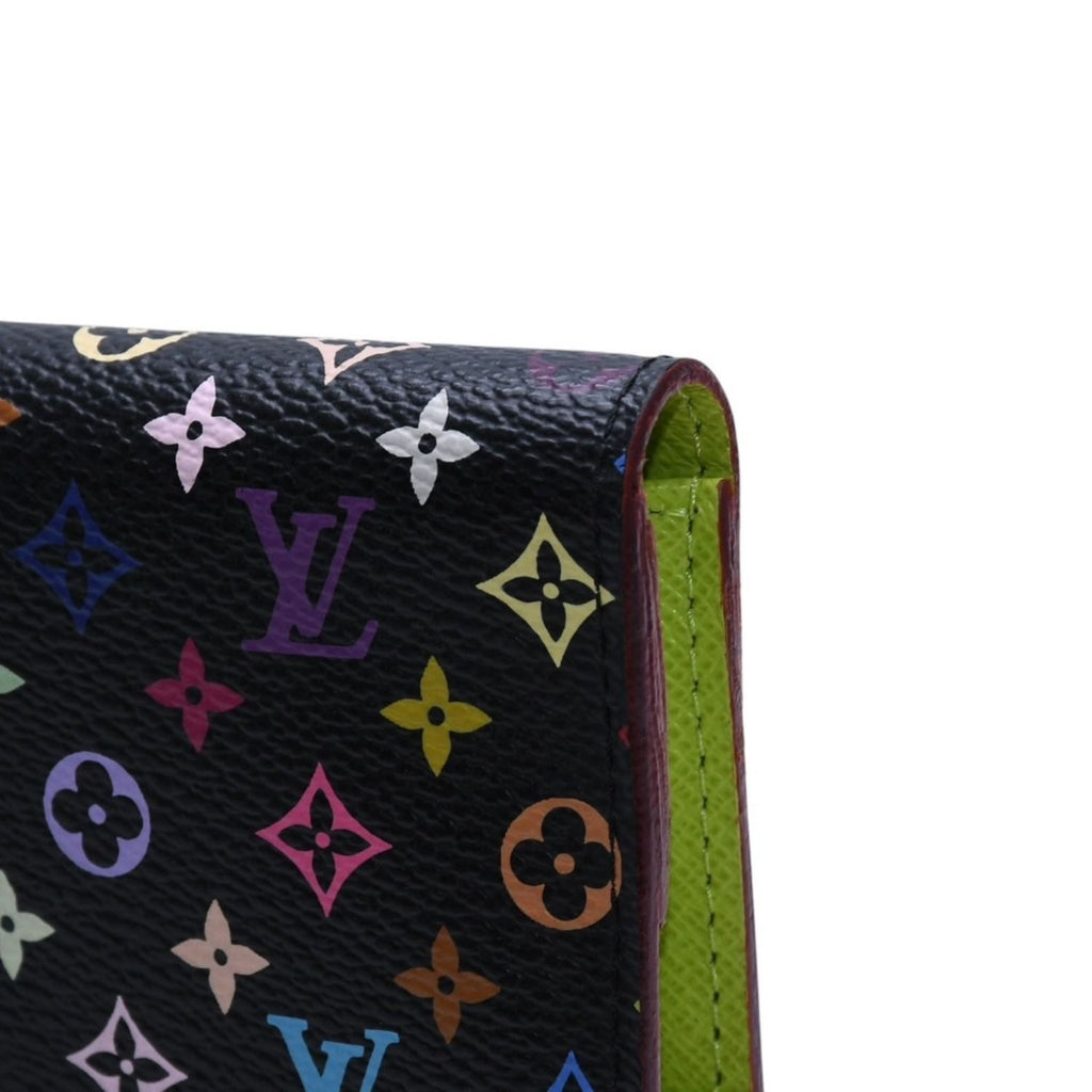 Louis Vuitton Portefeuille Insolite Wallet Monogram Multicolor Green Takashi — view 6