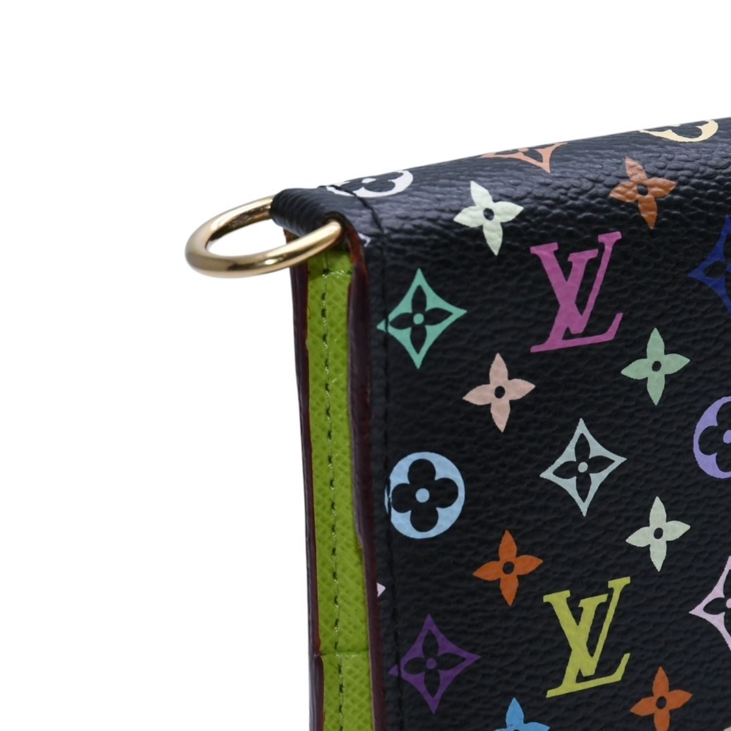Louis Vuitton Portefeuille Insolite Wallet Monogram Multicolor Green Takashi — view 8