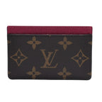 Louis Vuitton Porte Cartes Simple Card Case Monogram Brown Wine — view 2