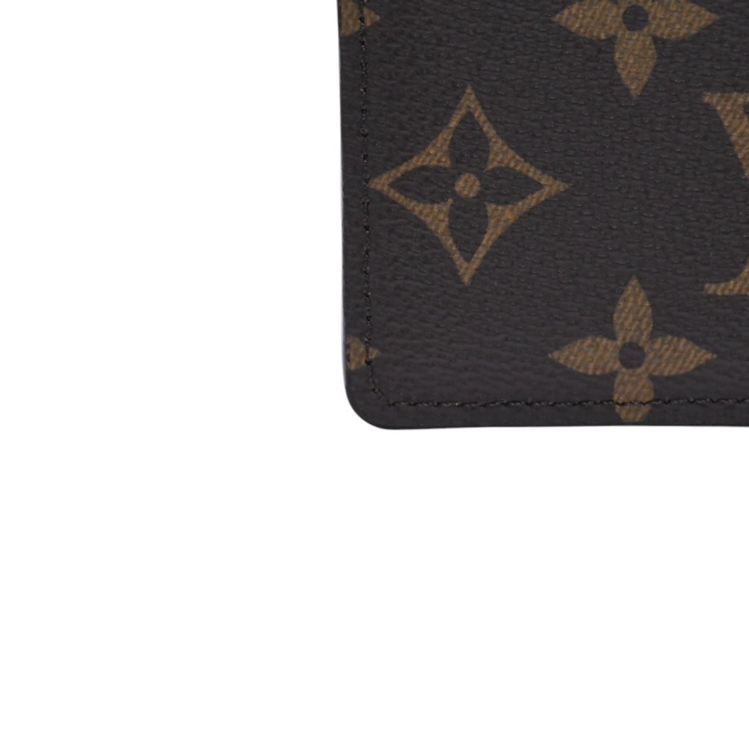 Louis Vuitton Porte Cartes Simple Card Case Monogram Brown Wine — view 8