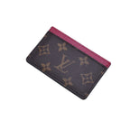 Louis Vuitton Porte Cartes Simple Card Case Monogram Brown Wine — view 4