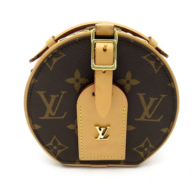 Louis Vuitton Petite Boite Chapeau Monogram Shoulder Bag Brown