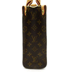 Louis Vuitton Sac Plat BB Monogram Handbag Brown — view 5