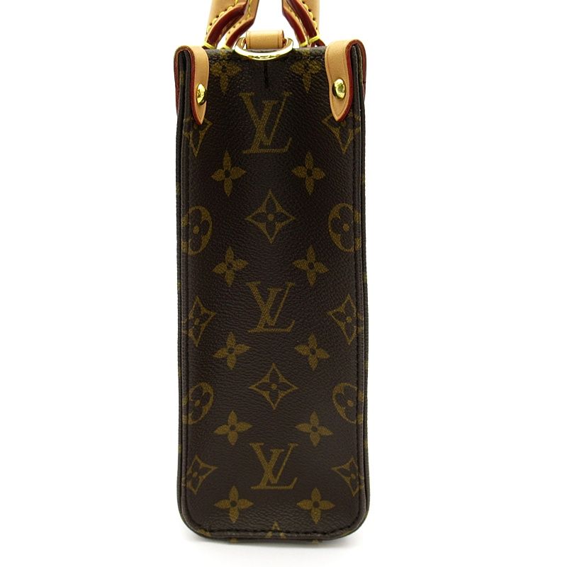 Louis Vuitton Sac Plat BB Monogram Handbag Brown — view 5