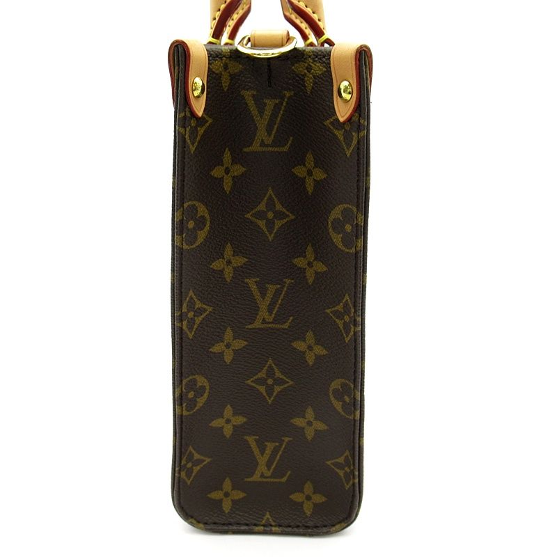 Louis Vuitton Sac Plat BB Monogram Handbag Brown — view 3