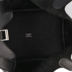 Hermes Picotin Lock PM Taurillon Clemence Handbag Black — view 7