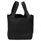 Hermes Picotin Lock PM Taurillon Clemence Handbag Black — view 4