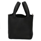 Hermes Picotin Lock PM Taurillon Clemence Handbag Black