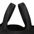 Hermes Picotin Lock PM Taurillon Clemence Handbag Black — view 2