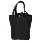 Hermes Picotin Lock PM Taurillon Clemence Handbag Black — view 3