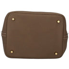 Hermes Picotin Lock MM Taurillon Clemence Handbag Etoupe — view 6