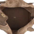 Hermes Picotin Lock MM Taurillon Clemence Handbag Etoupe — view 7