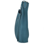 Hermes Evelyne 3 PM Taurillon Clemence Shoulder Bag Blue Jean — view 4