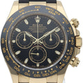 Rolex Cosmograph Daytona Watch Box 18k Yellow Gold Rubber Black Polished