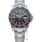 Rolex GMT Master 2 Watch Oyster Box SS Black Polished — view 2