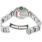 Cartier Ballon Blue de Watch 33 mm Diamond Bezel Box SS — view 5