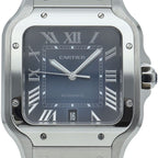 Cartier Santos de Cartier Watch LM SS Blue Polished
