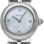 Gucci Diamantissima Watch Diamond Shell 141.5 Box SS White Specification