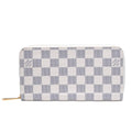 Louis Vuitton Damier Azur Zippy Wallet Ivory Black Round
