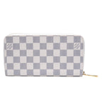 Louis Vuitton Damier Azur Zippy Wallet Ivory Black Round — view 2