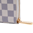 Louis Vuitton Damier Azur Zippy Wallet Ivory Black Round — view 6