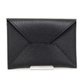 Hermes MM Card Case Chevre Mizore Black
