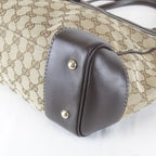 Gucci Tote GG Canvas Leather Brown — view 5