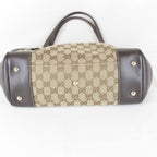 Gucci Tote GG Canvas Leather Brown — view 7