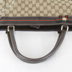 Gucci Tote GG Canvas Leather Brown — view 8