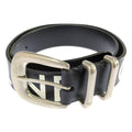 Celine Logo Print Wide Belt Black