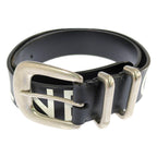 Celine Logo Print Wide Belt Black