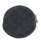 Louis Vuitton Monogram Mini Porte-Monnaie Long Coin Purse Canvas Round
