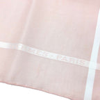 Hermes Handkerchief Cotton Carre Jacquard Passant Pink Pocket Square Neckerchief — view 2