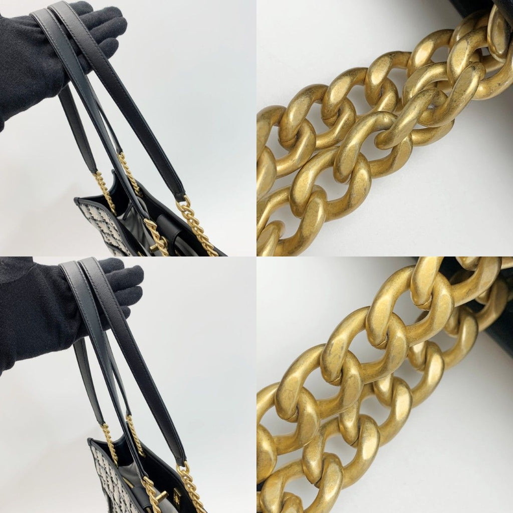 Chanel Tote Tweed Totes Black — view 5