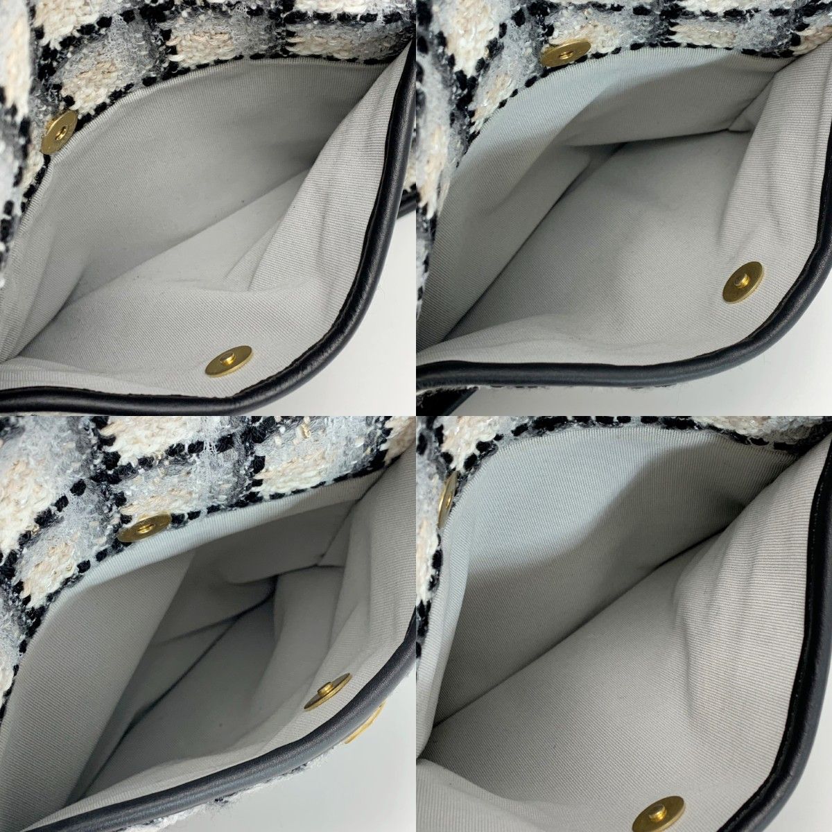 Chanel Tote Tweed Totes Black — view 3