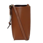 Loewe Shoulder Bag Gate Pocket Anagram Leather Brown Going Out Crossbody Adult