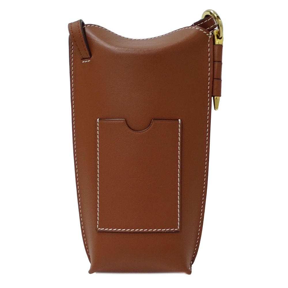 Loewe Shoulder Bag Gate Pocket Anagram Leather Brown Going Out Crossbody Adult — view 2