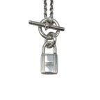 Hermes Necklace Amulet Kelly Cadena Pendant 00 Silver — view 3