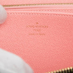 Louis Vuitton Monogram Zippy Wallet Jungle Dot Zip Around Brown Pink — view 5