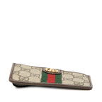 Gucci Ophidia GG Supreme Card Case Coin Fragment Beige Multi Color Leather — view 3
