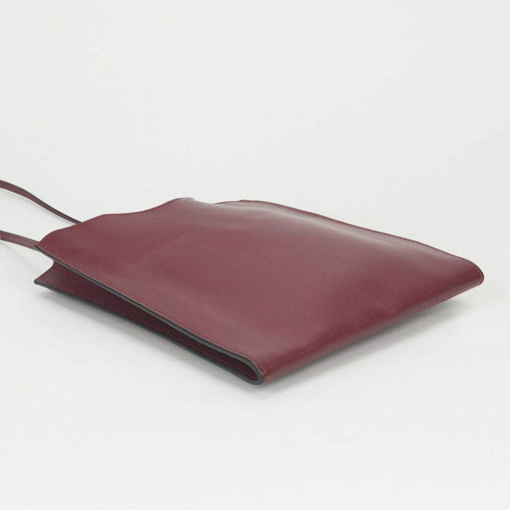 Hermes Shoulder Bag Rouge Grenat Winered Wine Red Vo Garibaldi — view 6